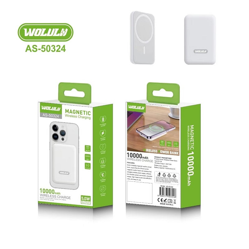 Wolulu Wireless Charging Power Bank 10000Mah