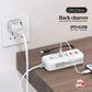 66W Fast Charger 4 Port USB & USB-C PD Adapter with Type-C Cable EU Plug