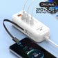 66W Fast Charger 4 Port USB & USB-C PD Adapter with Type-C Cable EU Plug
