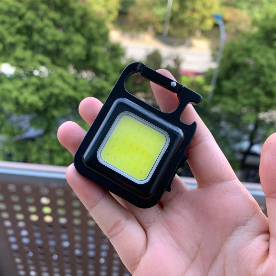 MTech Keychain Mini LED Flashlight – USB-C Rechargeable COB Work Light