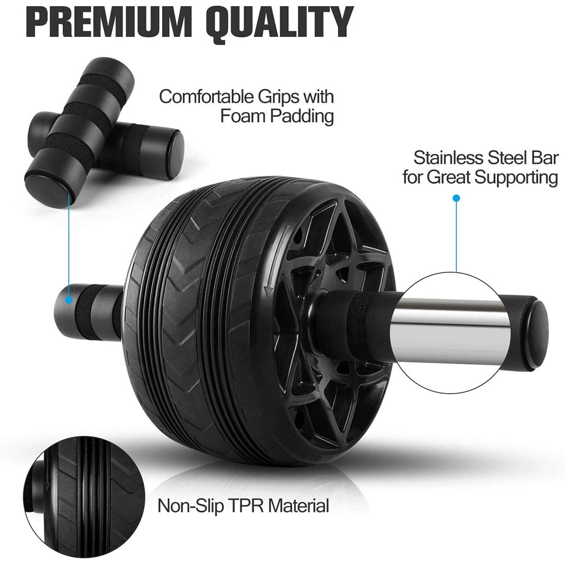 Ab Roller Exercise Wheel – Core, Abs, and Full-Body Training Equipment
