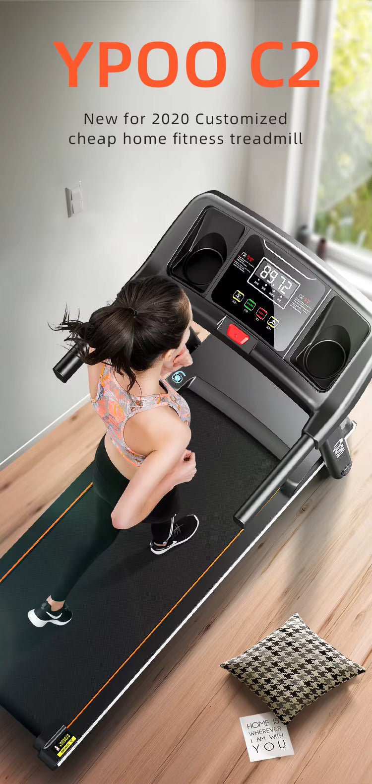 ProSportz C2 TREADMILL WITH LED SCREEN (1320 * 210 * 640mm)