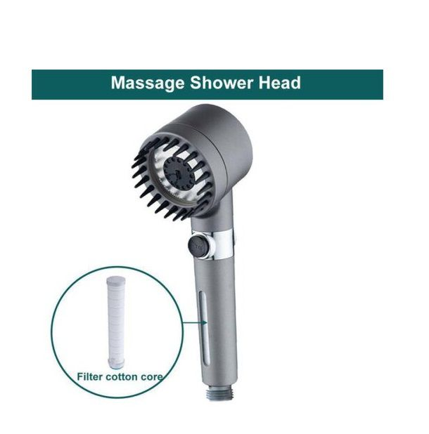 High Pressure Shower Heads with Scalp Massager - No Hose Included