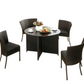 MFurn Four-Seater Pool & Restaurant Dining Set – Stylish Outdoor Comfort