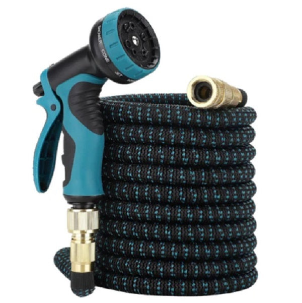 Expandable 15M Garden Water Hose Pipe, No-Kink with 10 Function Spray Nozzle