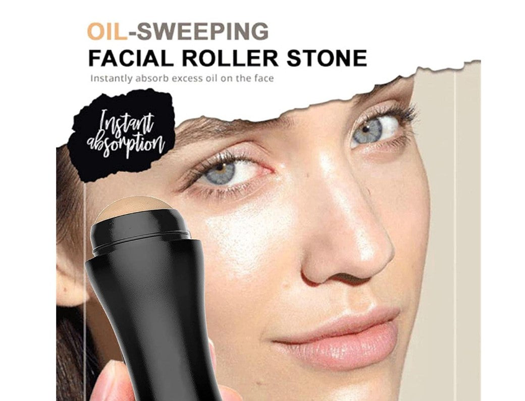 Oil-Absorbing Stone Face Roller 2Piece