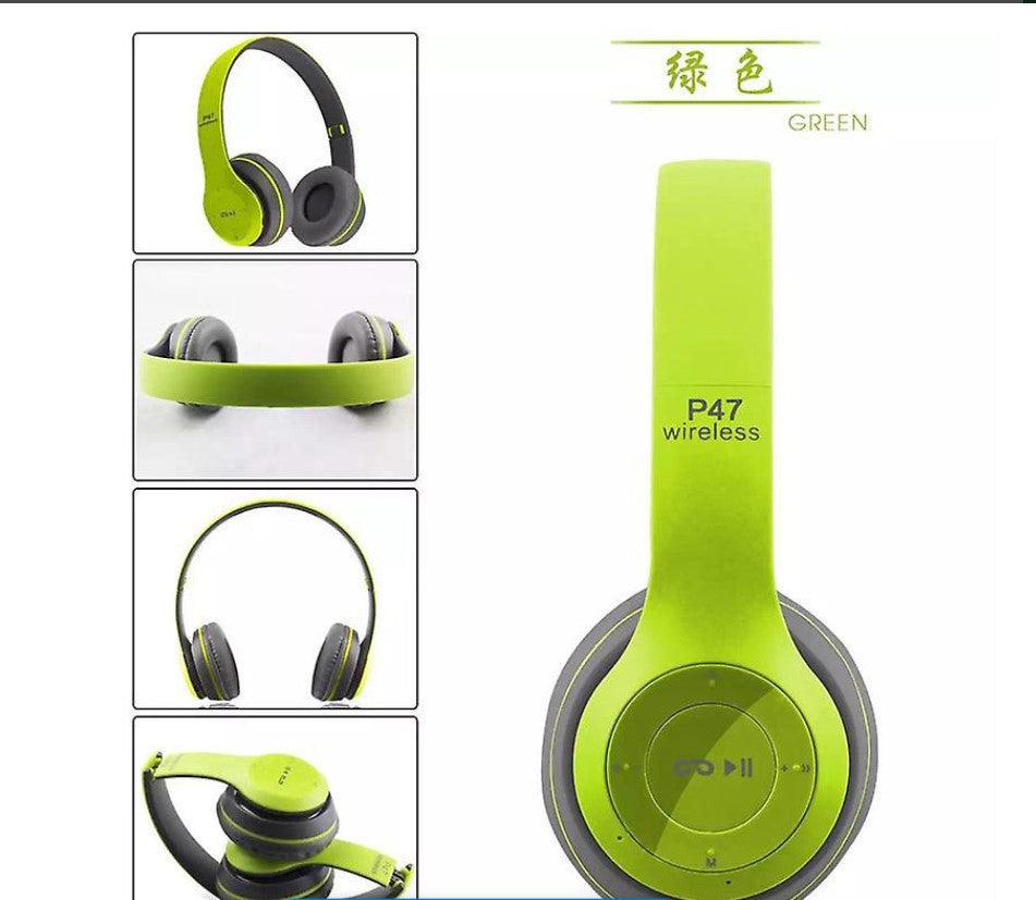 P47 Wireless Bluetooth Headphones - Multi Color