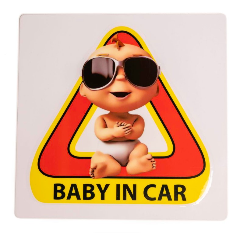 Baby in car sticker