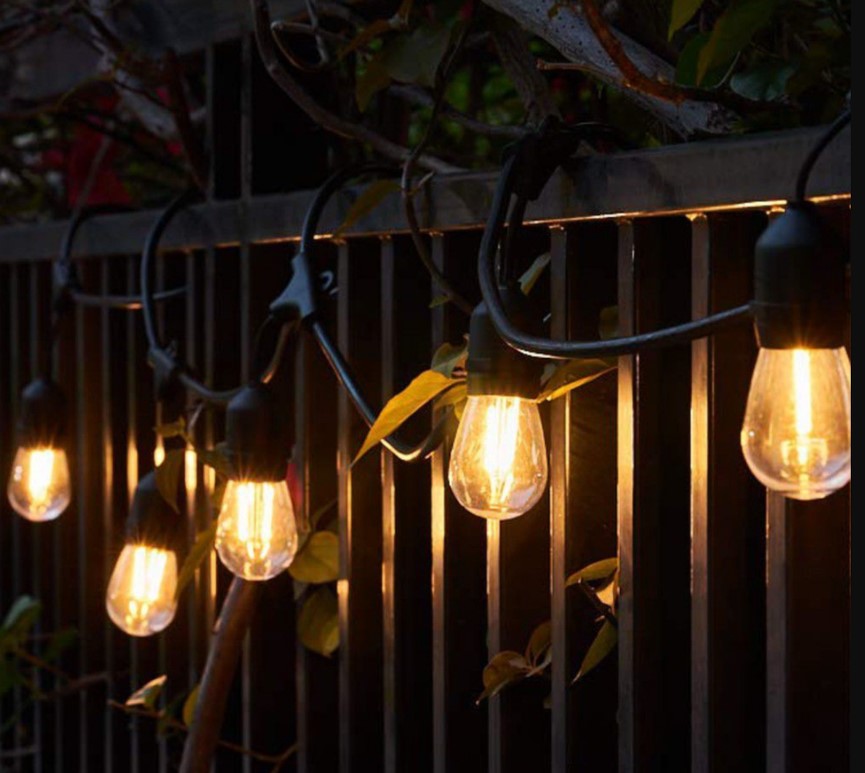Solar Powered Outdoor String Lights - 5m (10 Lights)