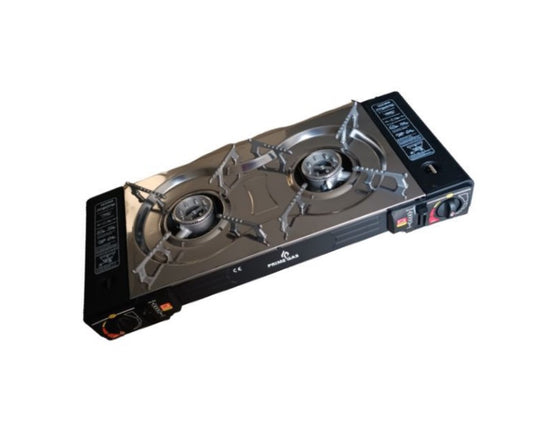 Double Cartridge Butane Gas Stove plus LPG Connection
