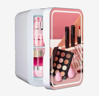 Mini Beauty Fridge With Mirror  - 4L