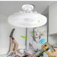 MTech LED Ceiling Light with Fan & Remote – 360° Rotation, 6500K