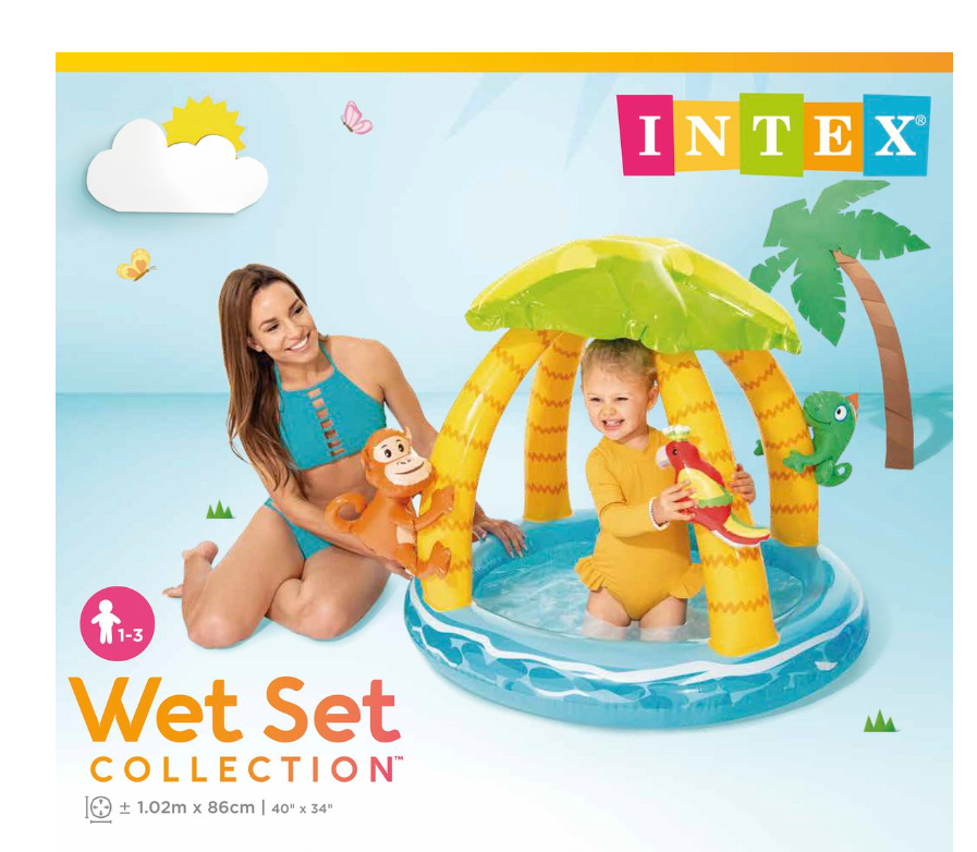 Tropical Island Baby Pool