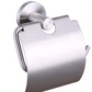 Chrome Toilet Paper Dispenser With Cover - Silver