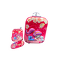 School Kids Trolley Bag Set Of 3 -Pink