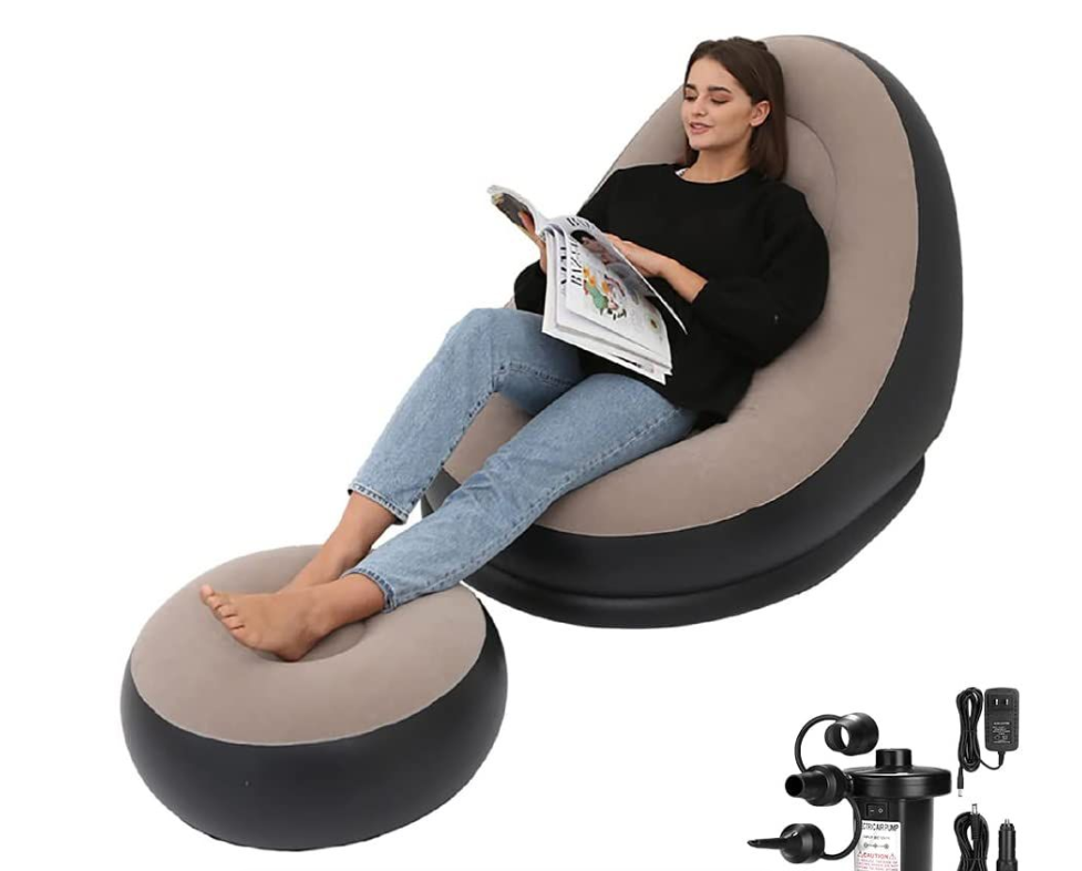 Lazy Inflatable relaxation sofa couch with Household air Pump ...