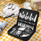 Camping Cutlery Set For 4 People  Portable Stainless Steel Flatware With Pouch