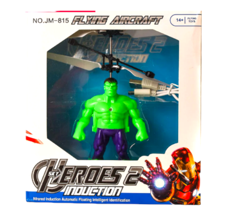 Flying Aircraft Heroes  Induction Super Man with LED Lights