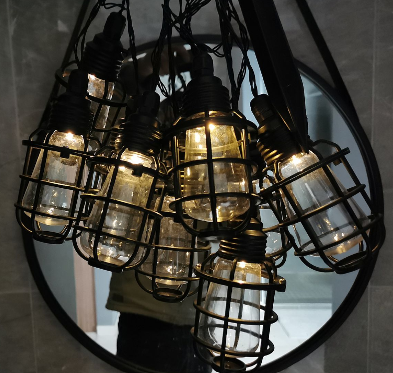 Solar Cage String Lights - Decorative Ambient Lighting