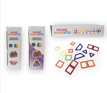 Magnetic Tiles Building Blocks, Magnet Toys For Kids, Educational Toys, 3D Magnet Puzzles Stacking Blocks For Boys And Girls,13 PCS Advanced Set