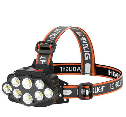 Head Lamp 8 Light Source Matric-High Power Led Light-CC-68