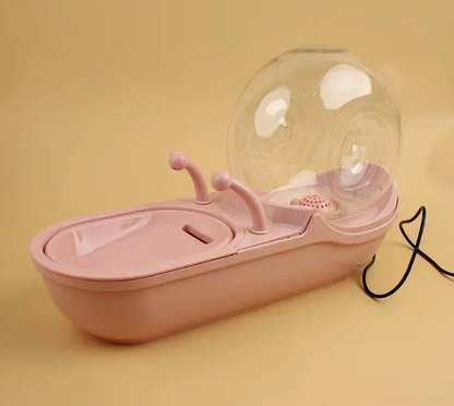 Pet Water Drinking Dispenser, Snail Shaped Ultra Quiet Automatic Circulation Pet Water Fountain For Indoor Pet