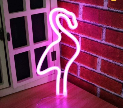 Flamingo Neon Sign USB And Battery Operated Decoration Lamp