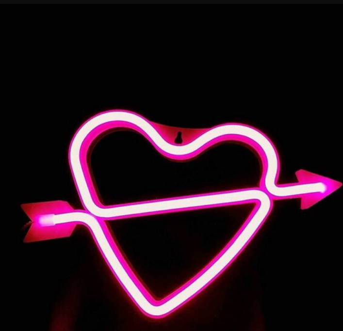 FA-A29 Cupid Heart Neon Sign USB And Battery Operated