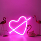 FA-A29 Cupid Heart Neon Sign USB And Battery Operated