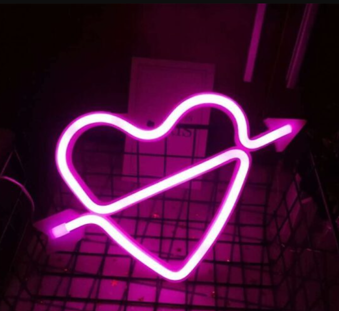 FA-A29 Cupid Heart Neon Sign USB And Battery Operated
