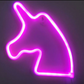 FA-A19 Unicorn Head Neon Sign Lamp USB And Battery Operated