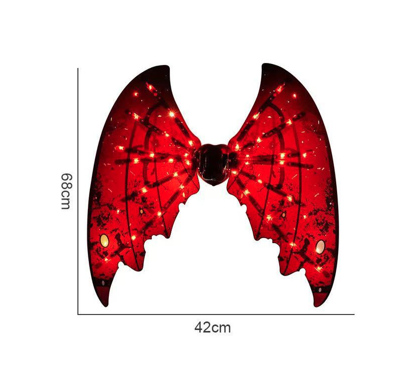 Shadow Angel Halloween Cosplay Costumes Props DIY Luminous Wings