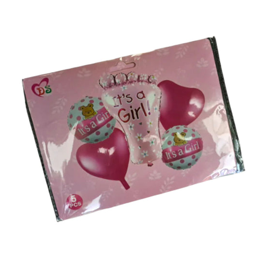 IT'S GIRL FOOT Decoration Balloon