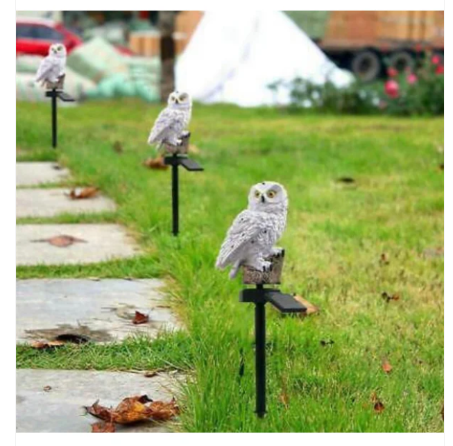 Owl Design Solar Garden Light