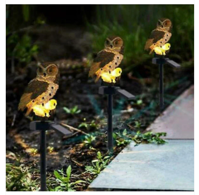 Owl Design Solar Garden Light