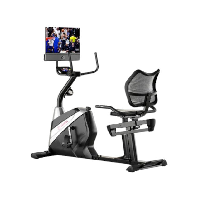 Yesoul J1 Plus Smart Magnetic Recumbent Bike with 21.5” Rotating Screen & Bluetooth