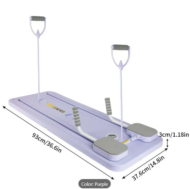 Foldable 4-in-1 Pilates Reformer Board – Home Exercise & Fitness Trainer