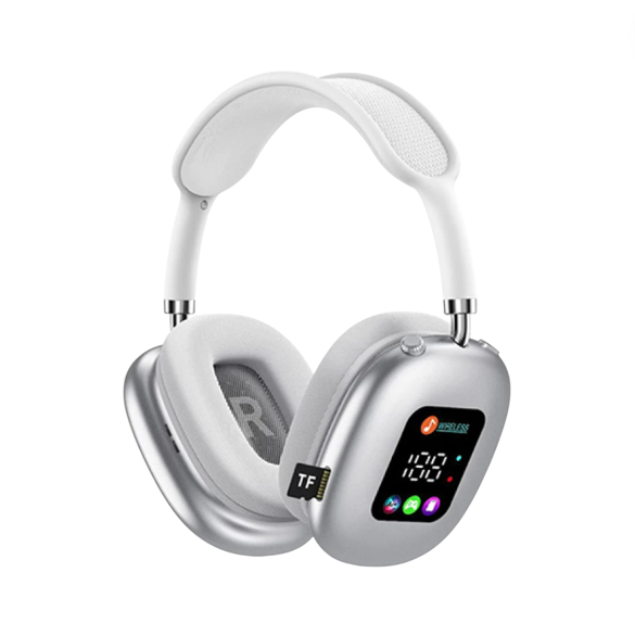 MTech Bluetooth Headset – Bluetooth 5.4, Hi-Fi Sound, ANC, Micro SD Slot, Digital Display