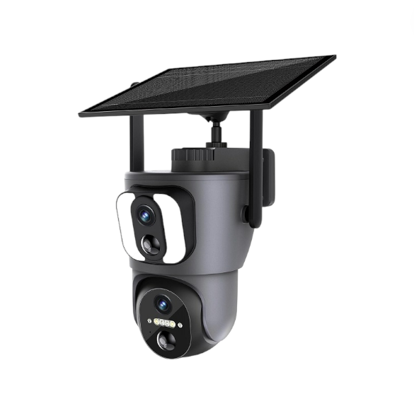 MTech Dual Lens 2MP Solar Security Camera – Full Colour Night Vision & Wi-Fi