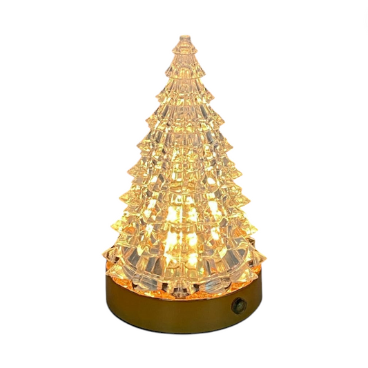 MHome Christmas Tabletop Tree Night Light with 16-Color RGB Touch Lamp