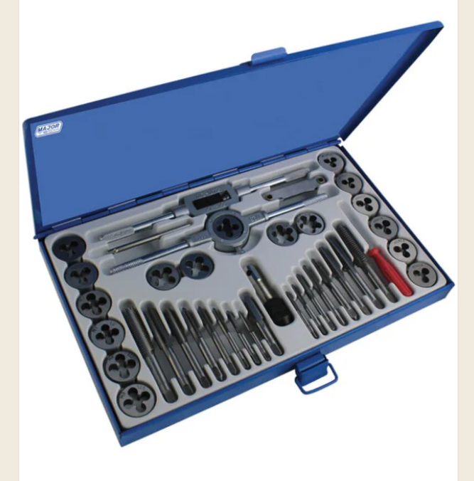 Metric Tap & Die Set HSS 40pc