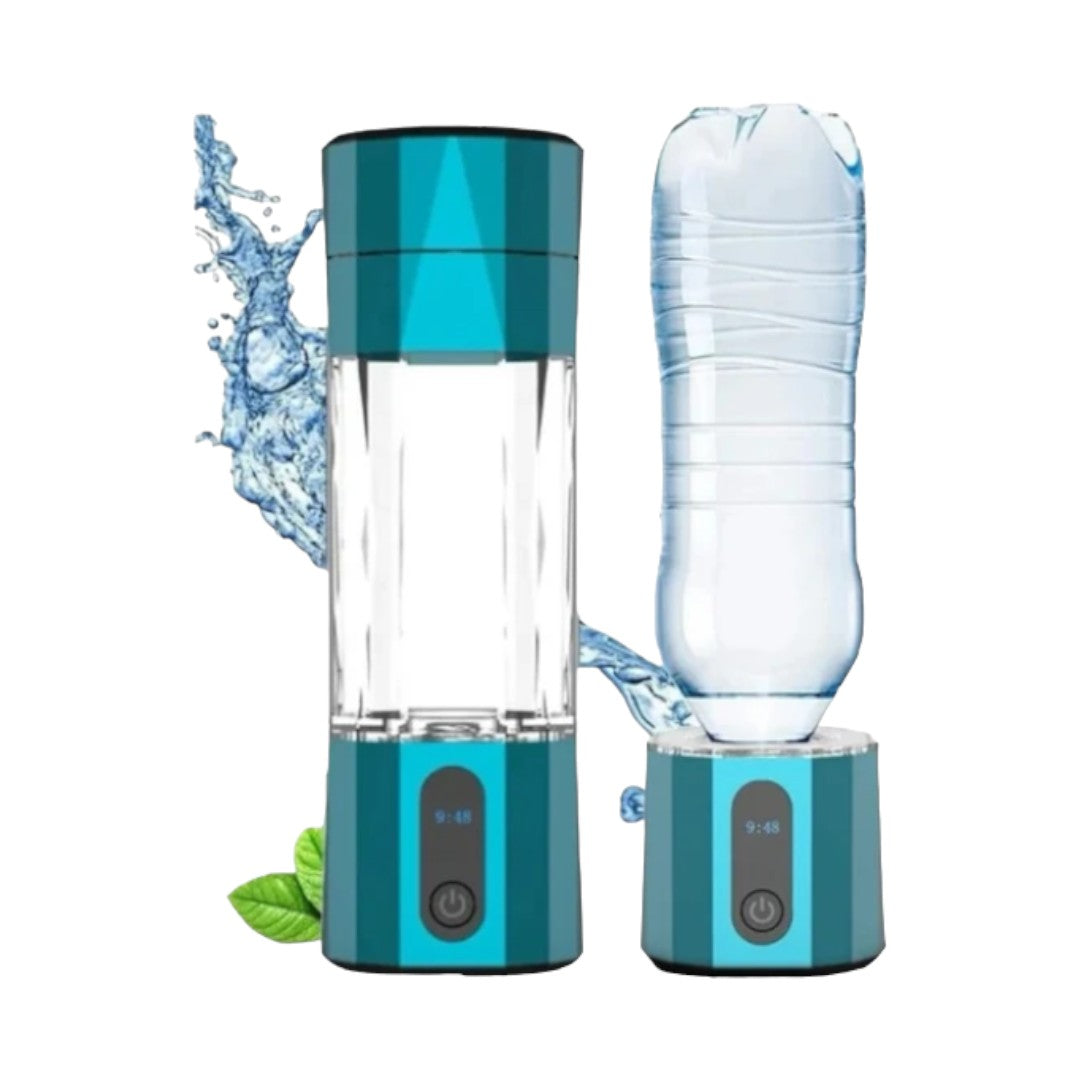 Hydrogen H2O Water Bottle - Portable And Rechargeable Hydrogen Generator For Rich Pure Water