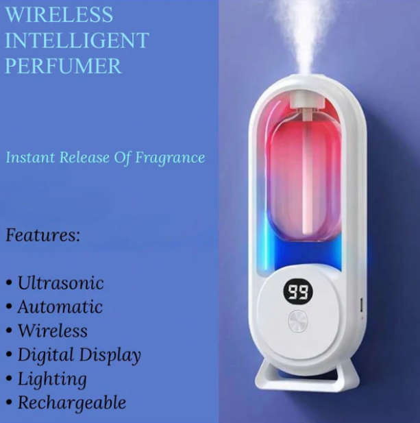 Automatic Aromatherapy Diffuser, Wall Mounted Machine Sprays Fragrance, Aroma Dispenser,Essential Oil Diffusers