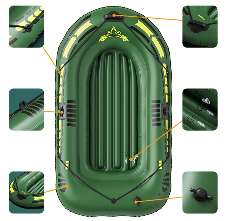 Heavy Duty Inflatable Boat Canoe For Inflatable Fishing Boat-(195x116cm)