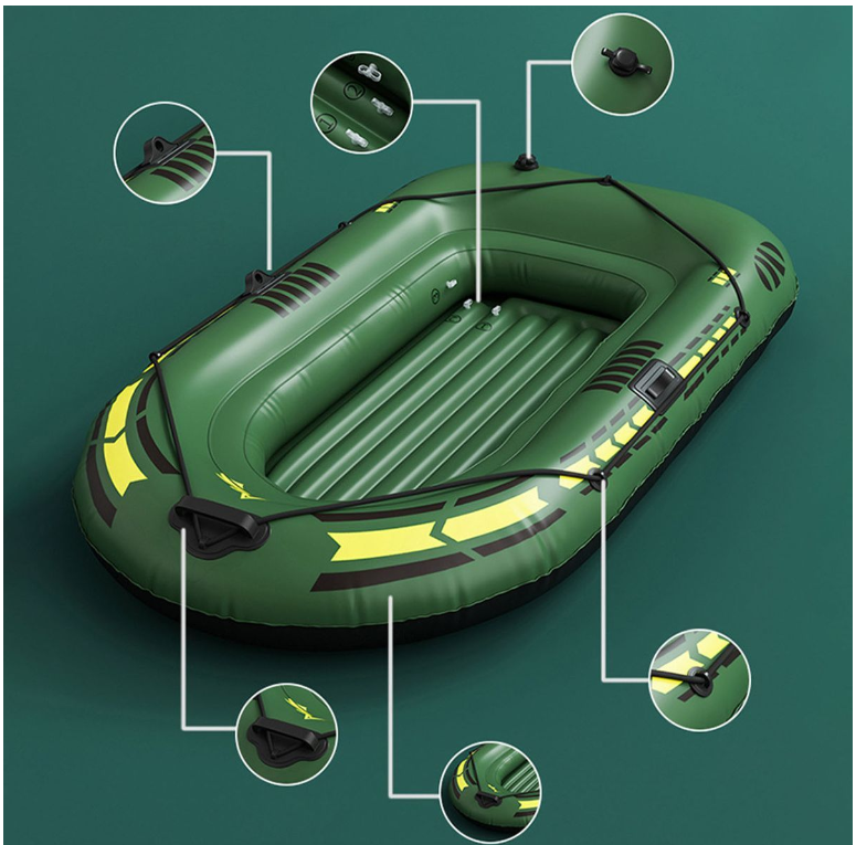 Heavy Duty Inflatable Boat Canoe For Inflatable Fishing Boat-(195x116cm)
