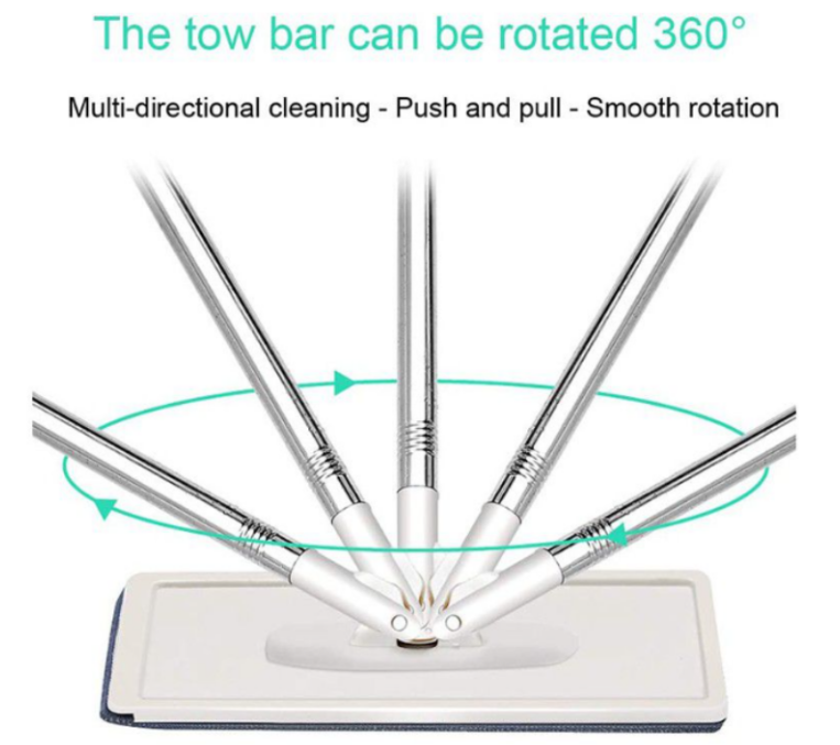 Mop With Bucket WITH 2 Cleaning Pads
