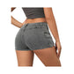 Ladies Sexy Denim Shorts Grey