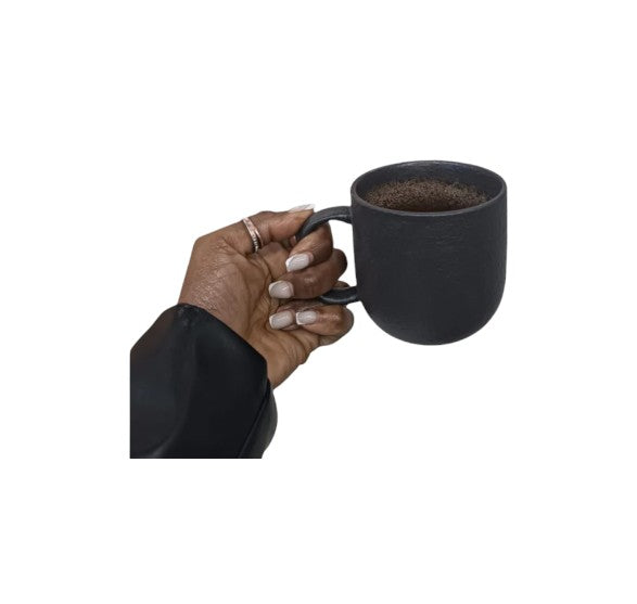 Stoneware Coffee Mug Grey 4pc