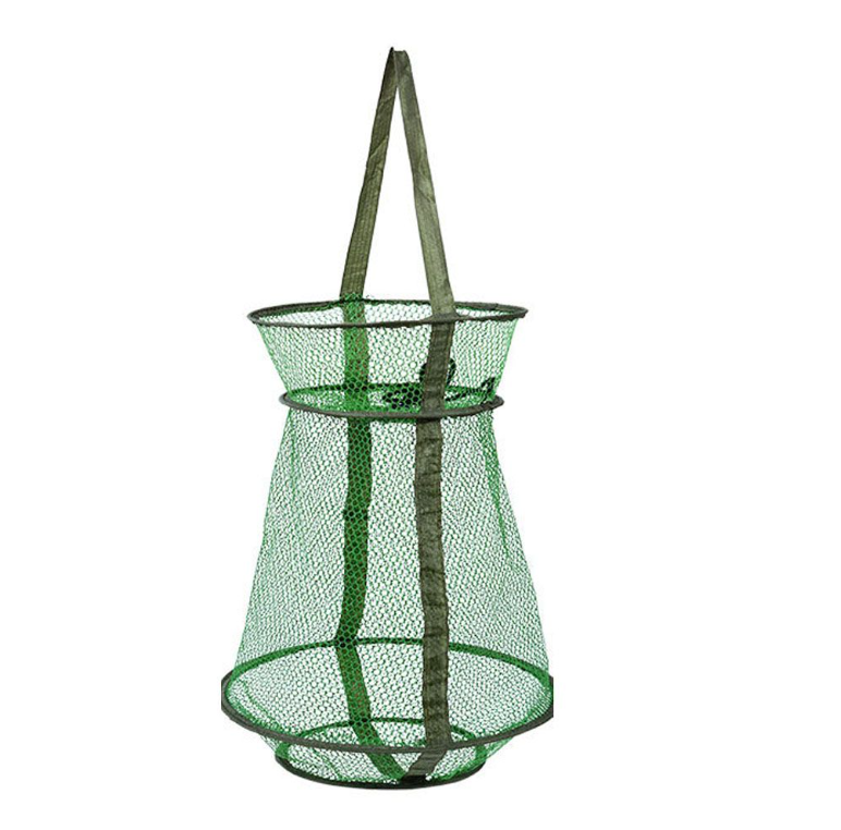 Fishing Net Mesh Collapsible Fish Cage Fishing Basket Foldable Fishing Trap