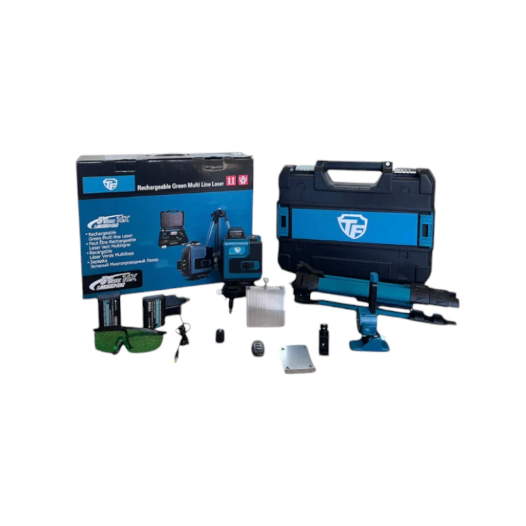 Laser Level 3D/4D Cross Line Self-Leveling Green Beam Three-Plane Leveling and Alignment Laser Tool